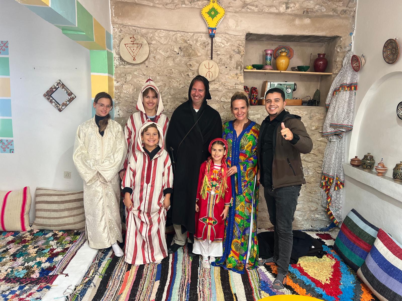 Private courtyards at Villa des orangers, Morocco